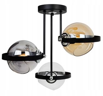 OEM L&aacute;mpara Colgante Moderna Con Anillo De Vidrio Mix