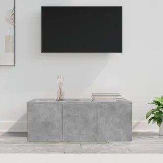 vidaXL Vidaxl Mobile Porta Tv Grigio Cemento 80x34x30 Cm Legno Multistrato