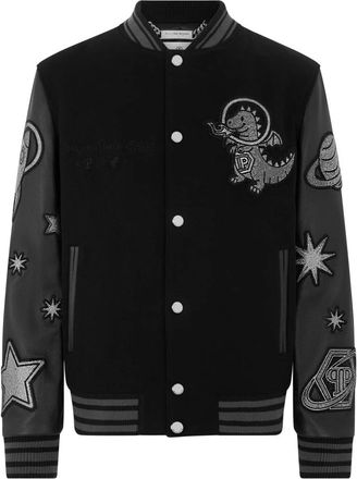 Philipp Plein Hombre, Chaquetas, Negro, Talla: 4XL
