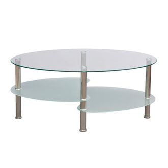 vidaXL Mesa De Centro De Vidrio Con Dise&ntilde;o Exclusivo Blanca Vidaxl