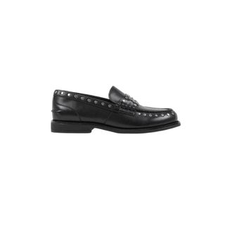 Karl Lagerfeld Schoenen, Dames, Zwart, 40 EU, Leer, Mia Studded Loafers
