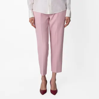 Burberry Press Creased Straight Leg Trousers, Brand Size 12 ( US Size 10 )