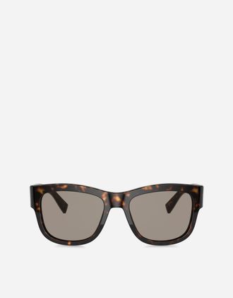 Dolce & Gabbana Gros Grain Sunglasses - Man Icons Havana Acetate Onesize