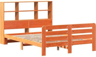 vidaXL Vidaxl - Estructura De Cama Sin Colch&oacute;n Madera Maciza Marr&oacute;n 120x190 Cm