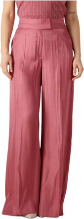 Aaiko Rode stijlvolle damesbroek - Dames - Wijde Broeken - Roze - XS - Broeken