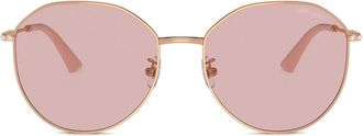 Jimmy Choo Eyewear Occhiali da sole con cristalli - Oro