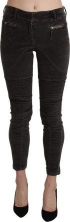 Ermanno Scervino Velvet Capri Cropped Cotton Womens Pants