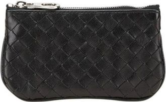 Bottega Veneta Pre-owned Clutches, male, Black, Size: ONE SIZE Pre-owned Coin Case