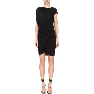 Rick Owens Ares Dress - female - Rick Owens - Short Dresses - Black - L - Dresses