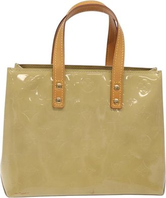 Louis Vuitton Reade Handbag Monogram Vernis Beige Patent_Leather Bag (Pre-Owned)