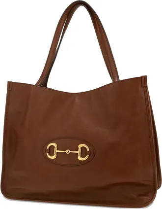 Gucci Borsa a spalla Horsebit 1955 - Marrone