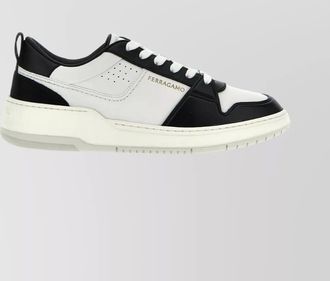 Ferragamo leather low-top sneakers