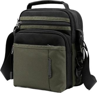 Generic Compatible For Mens Messenger Bag Quality male Handbags Nylon man Shoulder Casual lightweight(ArmyGreen)