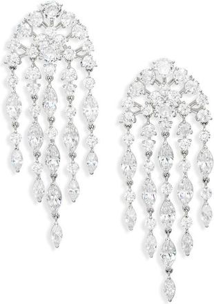Nadri Chandelier Drop Earrings in Rhodium at Nordstrom