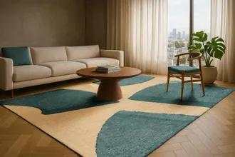Novatrend Alfombra tejido plano - sal&oacute;n y dormitorio