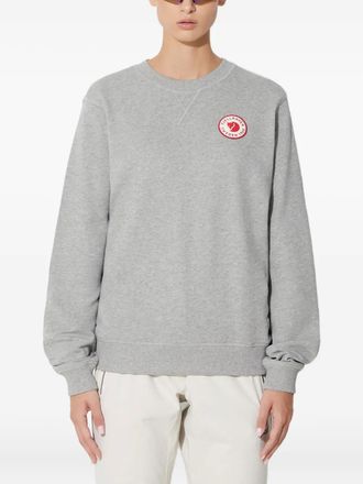 Fj&auml;llr&auml;ven Sweater met logopatch - Grijs