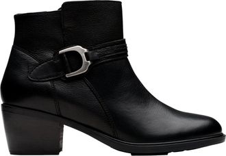 Clarks Neva Buckle Black Leather 26179799 Womens
