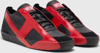 Diesel S-Slante-D-Sneakers in suede and leather with D logo - Sneakers - Man - Multicolor