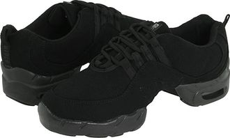 Bloch Canvas Boost Dance Sneaker Womens Lace up casual Shoes Black : 11.5 M