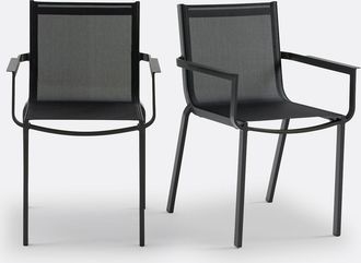 La Redoute Interieurs Set van 2 tuinfauteuils in aluminium ZORY
