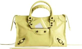 Balenciaga Yellow Le City Small Satchel