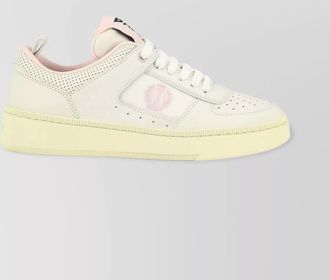 Bally perforated pull tab rubber sole sneakers