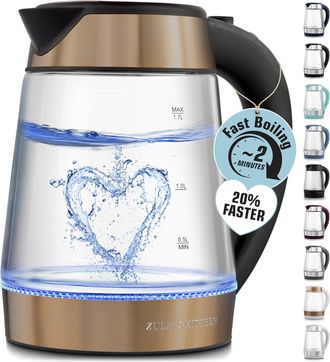 Zulay Kitchen Fast-Boiling Electric Kettle - 1.7L Hot Water Kettle 1500W With Auto Shut-Off