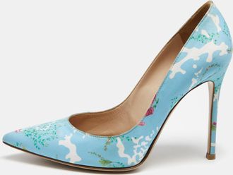 Gianvito Rossi Multicolor Floral Print Fabric Lisa Ponker Pumps