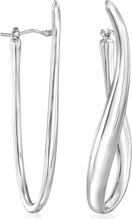 Ross-Simons Italian Sterling Silver U-Shaped Hoop Earrings