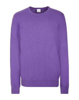 8 by YOOX COTTON-CASHMERE BLEND BASIC CREW-NECK JUMPER