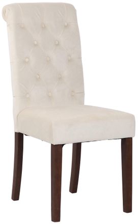 Clp Silla De Comedor Lisburn Crema Terciopelo