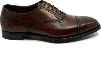 Crockett & Jones Richelieu Barrington - Heren - Nette schoenen - Bruin - 41 EU - Leer - Schoenen
