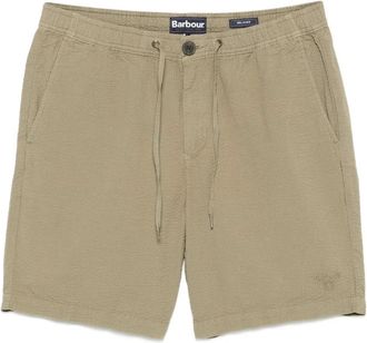 Barbour Seersucker Relaxed Short - Heren - Korte Broeken - Groen - M - Katoen - Korte Broeken