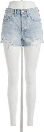 Z Supply Classic Hi-Rise Denim Short In Sun Bleached Indigo