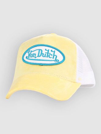 Von Dutch Velvet Trucker Cap gelb