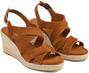 L.k. Bennett Mariana Slingback Espadrille Platform Wedge Sandal in Brown at Nordstrom Rack, Size 12Us / 42Eu