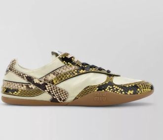 Miu Miu leather low-top sneakers
