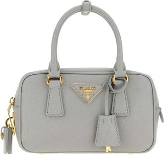 Prada Light Blue Logo Mini Satchel
