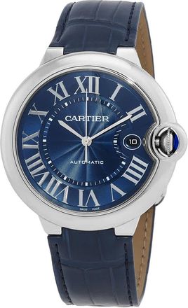 Cartier Ballon Bleu Automatic Blue Dial Mens Watch wsbb0027