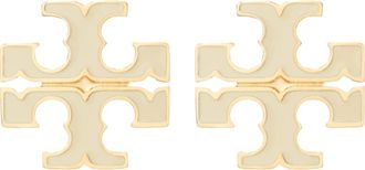 Tory Burch Small Icon Stud Earrings in New Ivory at Nordstrom