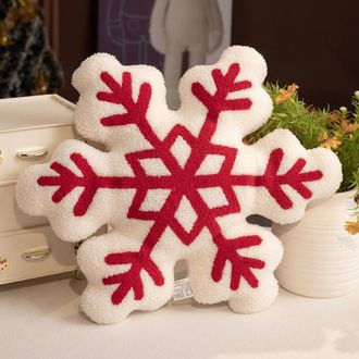 No Brand Coj&iacute;n De Copo De Nieve Navide&ntilde;o, &Aacute;rbol De Navidad De Escritorio, Escena De Corona, Decoraciones, Cafeter&iacute;a, Decoraci&oacute;n Navide&ntilde;a, 42 Cm