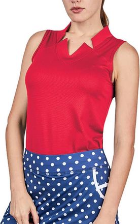 Sofibella Golf Colors Sleeveless Womens Golf Shirt in Roulette at Nordstrom, Size X-Large