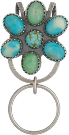 Generic Turquoise Bag Clip Key Holder - Bohemian Keychain Hook Clip,Women Bag Accessory for School Desk Travel Daily Offices Car Jeans Birthday Party