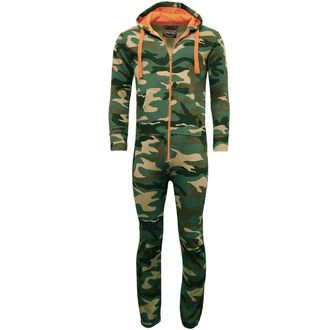Urban Road Adults Unisex Woodland Camouflage Onesie All in One Jumpsuit
