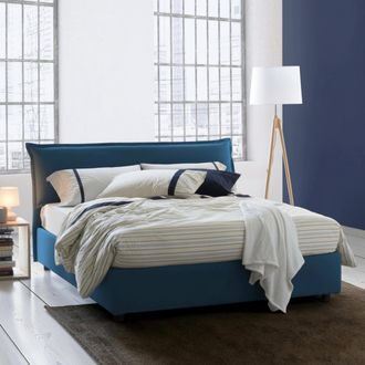 Talamo Italia Talamo Italia Cama Matrimonial Cloe, Cama Contenedor Con Funda Extra&iacute;ble Con Cabecero Tapizado Y Estructura De Cama, 100% Made In Italy, Adecuado Para