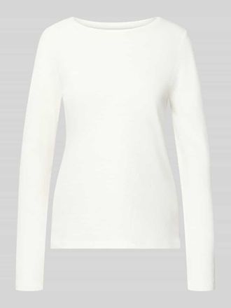 Tom Tailor Regular Fit Langarmshirt aus Bio-Baumwoll-Mix in Offwhite, Gr&ouml;&szlig;e XXXL