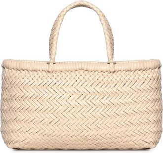 Dragon Diffusion Mini Flat Gora - Dames - Handtassen - Beige - ONE Size - Leer - Tassen