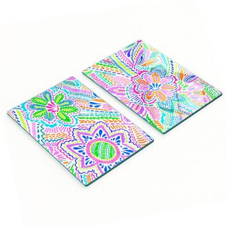 OEM Taglieri Da Cucina In Vetro Con Motivo Floreale Grafico 2x40x52 Cm