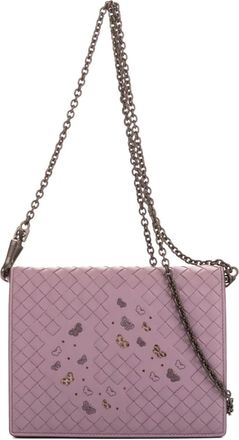 Bottega Veneta Borsa Butterfly con catena anni 2000 - Viola