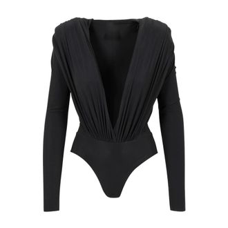 Amazu&igrave;n Amazuin - Rasha Body - Dames - Tops - Zwart - Maat: ONE Size Zijde